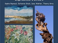 affiche expo rignac 2016 bleu A4 Exposition des oeuvres des artistes du petit village de Rignac, près de Rocamadour