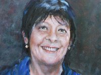 Patou hule sur toile , 40 X 40 cm