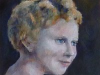 Blanche Huile sur carton toilé 22 X 30 cm Ici la version nitiale réalisée pour un atelier portraiit sur un modèle en platre .