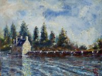 Moulin à Marée de Pen Castel Huile sur toile 24cm x30cm 110€