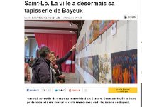 Sur Ouest France Les visiteurs, devant mon tableau, commentent.