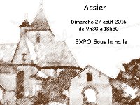 affiche FB Le dimanche 27 aout, se sera la fête communale à Assier .J'exposerai quelques toiles sous la halle, dont les 2 tableaux, grand prix du Concours National de...