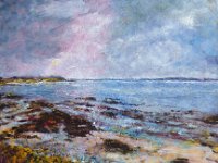 Les rochers de Billiers Huile sur toile ; 46x 55cm Disponible 780€