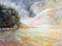 Pen Ar Men Huile sur toile, 50 x 70 cm Disponible à la vente