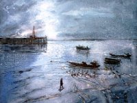 cancale1 Le port de Cancale à marée basse