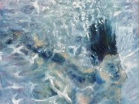 Naïade 3 Huile sur toile 30x30cm Disponible