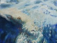 Naïade 5 Huile sur toile 30x30cm Disponible