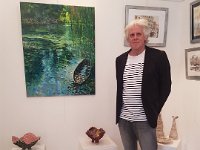 Dany devant son tableau