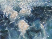 Naïade 1 Huile sur toile 30x30cm Disponible