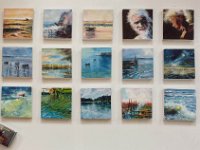 15 petites Huiles de 10 x 10 cm Dans cette exposition 