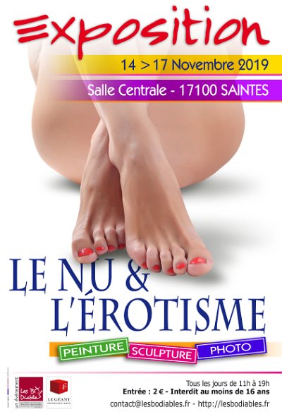 Nu et Erotisme du 14 au 17 novembre 2019 Saintes