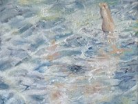 Naïade 4. Huile sur toile 30x25cm Disponible