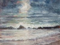 Le calme après la tempête Huile sur toile 65 x 54 cm Disponible