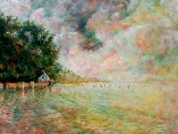 Pen er Men huile sur toile, 50 x 70 cm. Grand trophée 2017 du Palmarès National des Styles des Editions des Musées et de la Culture Disponible