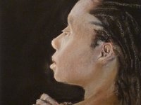 Femme rasta Pastel 45 x 30 cm Disponible