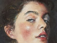 D'un regard Huile sur toile 27 x 19 cm Disponible